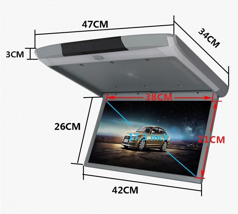 products/646/autobus preklopni monitor.jpg - MONITOR PREKLOPNI 17,3 inch HD - 44cm - ANDROID - Xenon Svetla Beograd